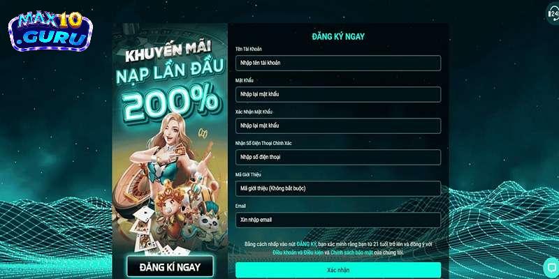 đăng ký Max10